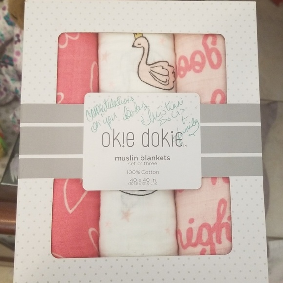 okie dokie muslin blankets